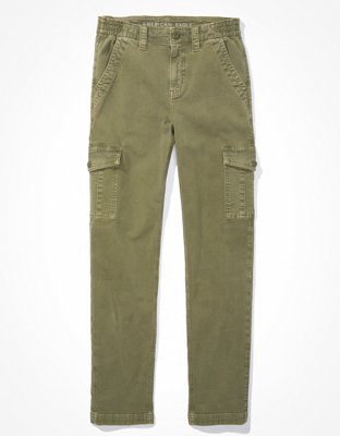 AE Stretch High-Waisted Vegan Leather Straight Cargo Pant  Cargo pant,  American eagle outfitters women, Cargo pants outfit