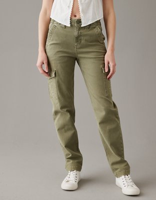Custom High Waisted Stretch Slim Fit Army Green Sport Cargo Pants Women -  China Women Pants and Green Pants price