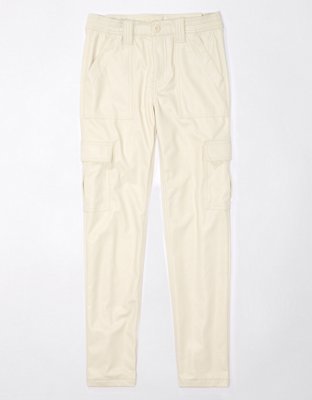 AE Stretch Vegan Leather Super High-Waisted Straight Pant