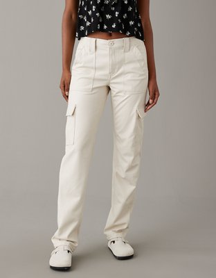 AE Stretch High-Waisted Vegan Leather Straight Cargo Pant  Cargo pant,  American eagle outfitters women, Cargo pants outfit