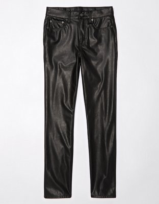 AE Stretch Vegan Leather Super High-Waisted Straight Pant