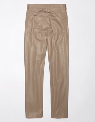 AE Stretch Vegan Leather Super High-Waisted Straight Pant