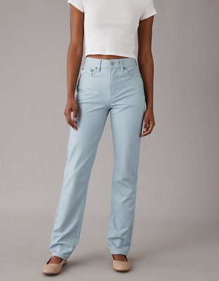 AE Stretch Vegan Leather Super High-Waisted Straight Pant