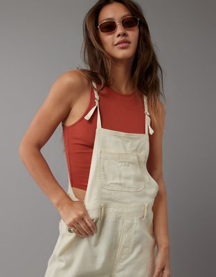 AE Dreamy Drape Stretch Linen-Blend Overall