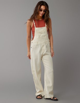 AE Dreamy Drape Stretch Linen-Blend Overall