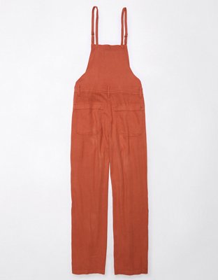 AE Dreamy Drape Stretch Linen-Blend Overall