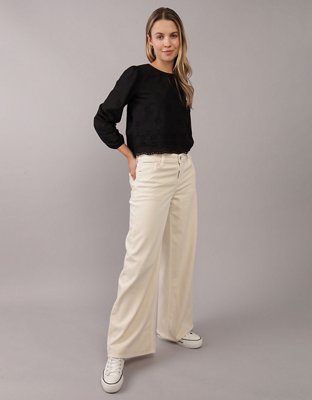 AE Stretch Ultra Wide-Leg Super High-Waisted Pant
