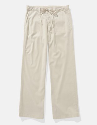 AE Dreamy Drape Stretch High-Waisted Stovepipe Crop Pant