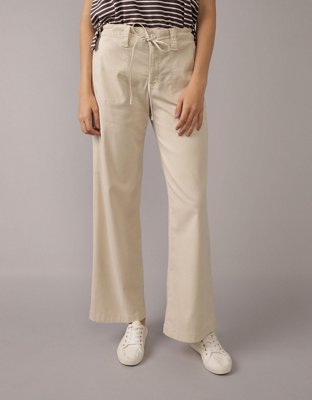 AE Dreamy Drape Stovepipe Crop Pant Stretch Cintura Alta