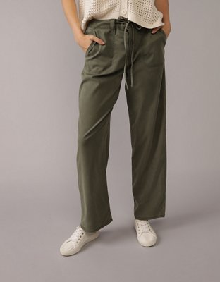 AE Dreamy Drape Stovepipe Crop Pant Stretch Cintura Alta