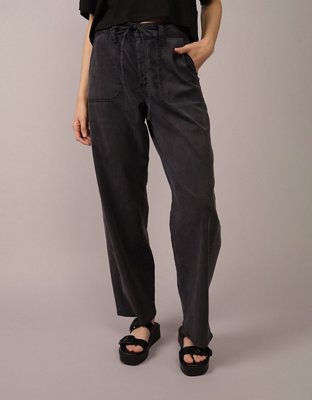 AE Dreamy Drape Stovepipe Crop Pant Stretch Cintura Alta