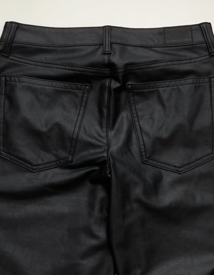 AE Vegan Leather High-Waisted Stovepipe Pant
