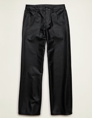 AE Vegan Leather High-Waisted Stovepipe Pant