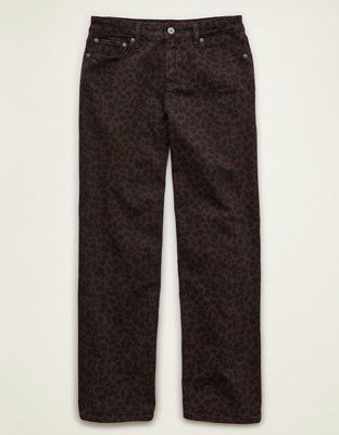 AE High-Waisted Leopard Print Stovepipe Pant