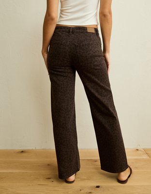 AE High-Waisted Leopard Print Stovepipe Pant
