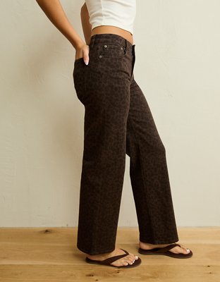 AE High-Waisted Leopard Print Stovepipe Pant