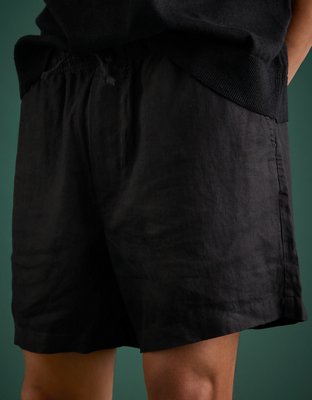 AE77 Premium Linen Pull-On Short