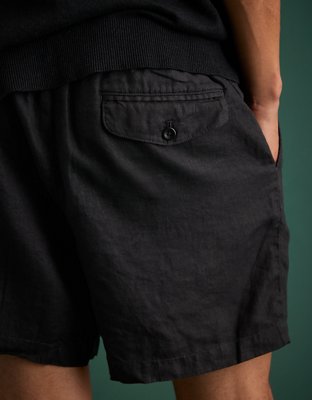 AE77 Premium Linen Pull-On Short