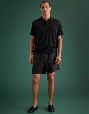 AE77 Premium Linen Pull-On Short