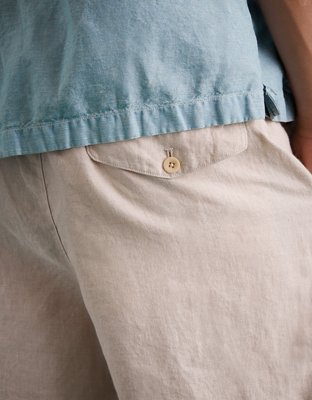 AE77 Premium Linen Pull-On Short
