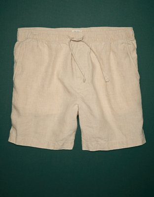 AE77 Premium Linen Pull-On Short