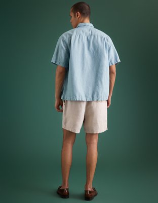 AE77 Premium Linen Pull-On Short