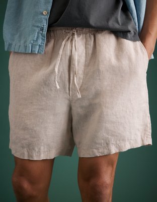 AE77 Premium Linen Pull-On Short