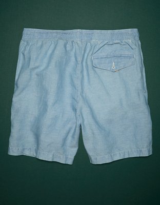 AE77 Premium Chambray Pull-On Short