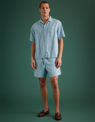 AE77 Premium Chambray Pull-On Short