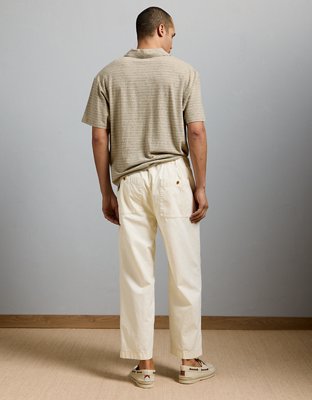 Мужские брюки American Eagle AE77 Premium Cotton-Hemp Blend, цвет: Натуральный — фото 3
