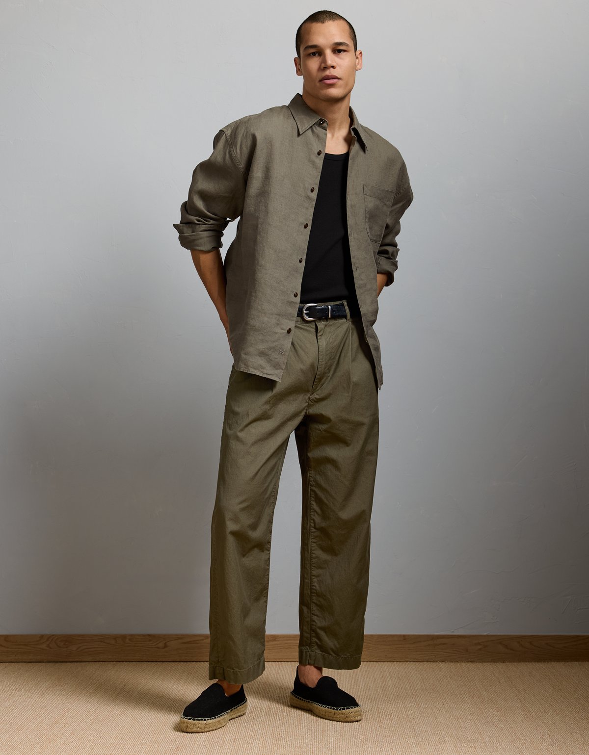 AE77 Premium Cotton-Hemp Blend Pant - image 2