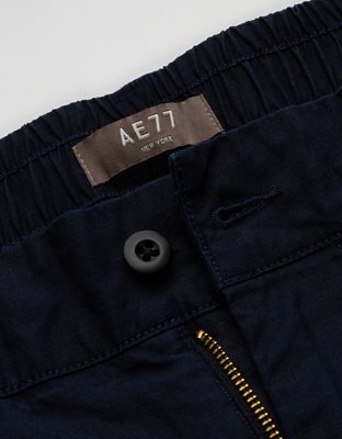 Мужские шорты American Eagle AE77 Premium Cotton-Hemp Blend, цвет: Тёмно-синий — фото 6