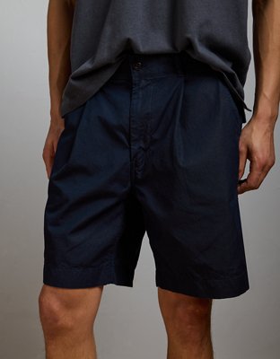 Мужские шорты American Eagle AE77 Premium Cotton-Hemp Blend, цвет: Тёмно-синий — фото 7