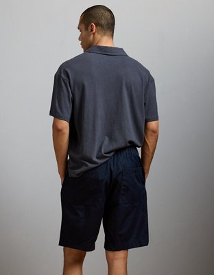 Мужские шорты American Eagle AE77 Premium Cotton-Hemp Blend, цвет: Тёмно-синий — фото 2