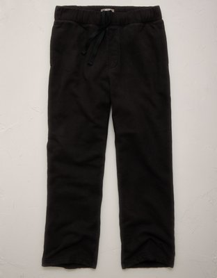Мужские брюки American Eagle AE77 Premium Fleece Sweatpant, цвет: Чёрный — фото 3
