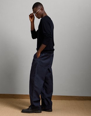 Мужские брюки American Eagle AE77 Premium Cotton Canvas, цвет: Тёмно-синий — фото 5