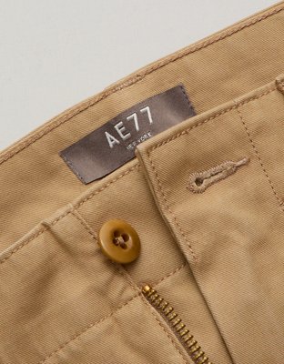 Мужские брюки American Eagle AE77 Premium Cargo, цвет: Костяной хаки — фото 6