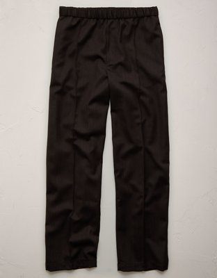 Мужские брюки American Eagle AE77 Premium Loose Twill, цвет: Тёмный коричневый — фото 3