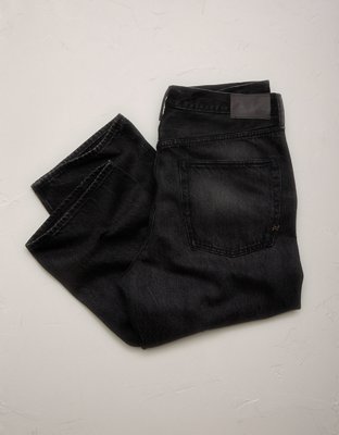 Мужские джинсы American Eagle AE77 Loose Ankle, цвет: Чёрный — фото 4