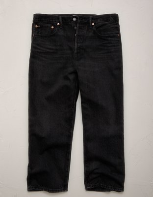Мужские джинсы American Eagle AE77 Loose Ankle, цвет: Чёрный — фото 3