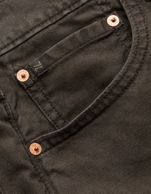 Мужские брюки American Eagle AE77 Hemp-Blend Relaxed, цвет: Коричневый — фото 7