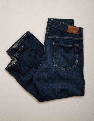 Мужские джинсы American Eagle AE77 Premium Relaxed, цвет: Чёрный варёный — фото 4