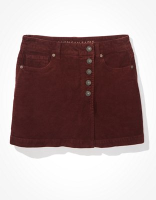 Женские юбки American Eagle AE Corduroy Mom Skort — фото 3
