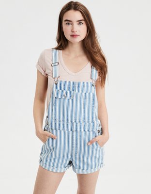 AE 90s Boyfriend Denim Short Overall