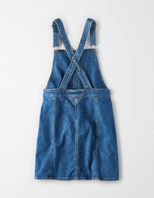 white christmas dresses Papillion Embroidered Denim Dungaree Shorts | Disturbia main image 1
