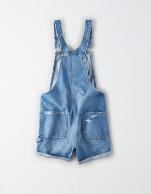 AE Denim Tomgirl Short Overall