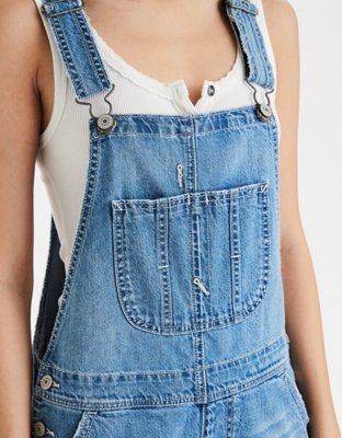 AE Denim Tomgirl Short Overall
