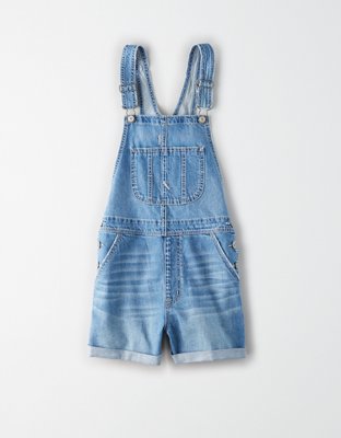 AE Denim Tomgirl Short Overall