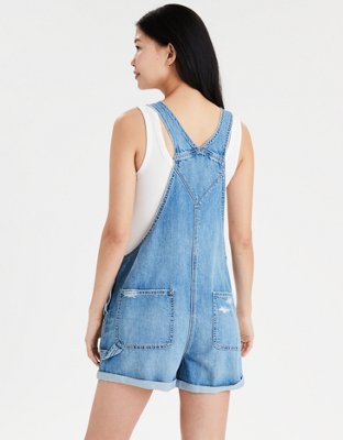 AE Denim Tomgirl Short Overall
