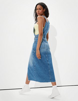 AE Denim '90s Maxi Dress Overall | American Eagle